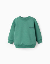 Carregar imagem no visualizador da galeria, Sweat de algodão com estampado Stroky para bebé menino, verde