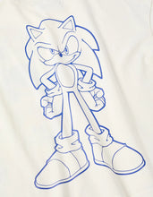 Carregar imagem no visualizador da galeria, T-shirt de algodão com estampados Sonic & Friends para menino, branco