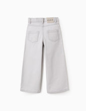 Carregar imagem no visualizador da galeria, Calças de ganga com estampado de estrelas e luas para menina, cinza Zippy