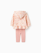 Carregar imagem no visualizador da galeria, Conjunto de 3 Peças com Borboletas, Branco/Rosa Zippy