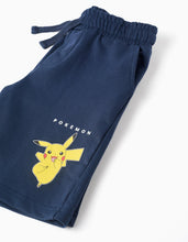 Carregar imagem no visualizador da galeria, T-shirt + calções com estampado Pikachu para menino, branco/azul