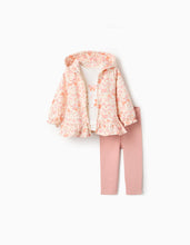 Carregar imagem no visualizador da galeria, Conjunto de 3 Peças com Borboletas, Branco/Rosa Zippy