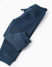 Carregar imagem no visualizador da galeria, Conjunto cardado de sweat estampada + joggers para bebé menino, azul