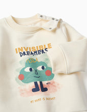 Carregar imagem no visualizador da galeria, Fato de treino cardado Dreamers para bebé menino, branco/azul-marinho