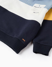 Carregar imagem no visualizador da galeria, Sweat de Algodão com Capuz e Colour Block Zippy