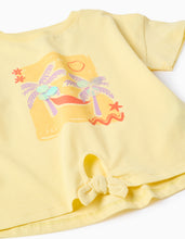 Carregar imagem no visualizador da galeria, T-shirt amarela com lantejoulas para menina