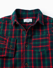 Carregar imagem no visualizador da galeria, Camisa de algodão com xadrez You&Me para bebé menino, multicolor