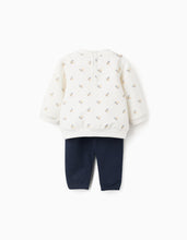 Carregar imagem no visualizador da galeria, Fato de Treino com Motivo para Recém-Nascido 'Chaves', Branco/Azul - Zippy