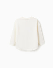 Carregar imagem no visualizador da galeria, T-shirt de Manga Comprida para Menina 'Stitch, Scrump & Angel', Branco Zippy