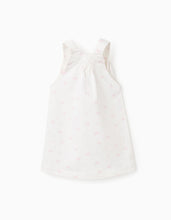 Carregar imagem no visualizador da galeria, Saia de Peito de Sarja com Motivo, Bege-Claro Zippy