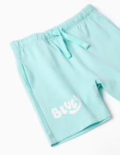 Carregar imagem no visualizador da galeria, T-shirt + calções de algodão Bluey para bebé e criança, branco/azul