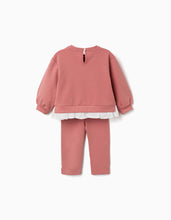 Carregar imagem no visualizador da galeria, Conjunto de algodão com estampado de flores para bebé menina, rosa