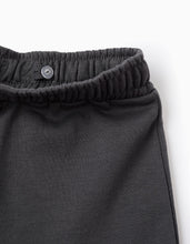 Carregar imagem no visualizador da galeria, Sweat + Calças Cardadas para Menina 'Trevo', Rosa/Cinza Zippy