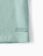 Carregar imagem no visualizador da galeria, T-shirt de Manga Comprida com Folhos para Bebé Menina 'Formas', Verde Zippy