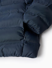 Carregar imagem no visualizador da galeria, Casaco Acolchoado com Capuz para Menino, Azul Escuro Zippy
