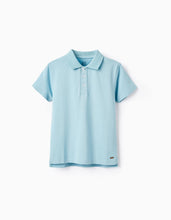 Carregar imagem no visualizador da galeria, Polo Pique Azul Claro Zippy