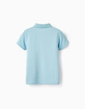Carregar imagem no visualizador da galeria, Polo Pique Azul Claro Zippy