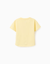 Carregar imagem no visualizador da galeria, T-shirt amarela com lantejoulas para menina