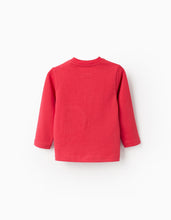 Carregar imagem no visualizador da galeria, T-shirt de Manga Comprida em Algodão para Bebé Menino 'Circo', Vermelho Zippy