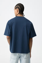 Carregar imagem no visualizador da galeria, T-shirt oversize azul marinho
