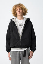 Carregar imagem no visualizador da galeria, Casaco preto casual oversize
