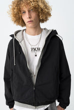 Carregar imagem no visualizador da galeria, Casaco preto casual oversize
