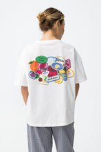 Carregar imagem no visualizador da galeria, T-shirt oversize branca estampada
