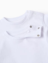 Carregar imagem no visualizador da galeria, Pack 2 T-shirts Lisas em Algodão para Bebé Menino, Branco
