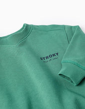 Carregar imagem no visualizador da galeria, Sweat de algodão com estampado Stroky para bebé menino, verde
