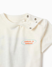 Carregar imagem no visualizador da galeria, T-shirt de algodão com elefante estampado para bebé menino, bege-claro
