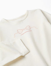 Carregar imagem no visualizador da galeria, T-shirt de manga comprida com base com folhos para menina, branco
