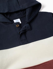 Carregar imagem no visualizador da galeria, Sweat de felpa com capuz e colour block para menino, multicolor
