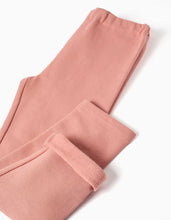Carregar imagem no visualizador da galeria, Leggings skinny cardadas para menina, rosa-claro
