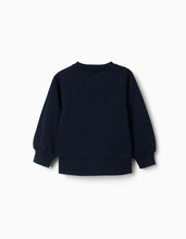 Carregar imagem no visualizador da galeria, Sweat com estampado em relevo Amour de l'Art para menina, azul-marinho
