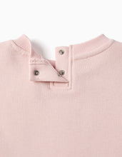 Carregar imagem no visualizador da galeria, Sweatshirt de algodão com estampado de flores para bebé menina, rosa
