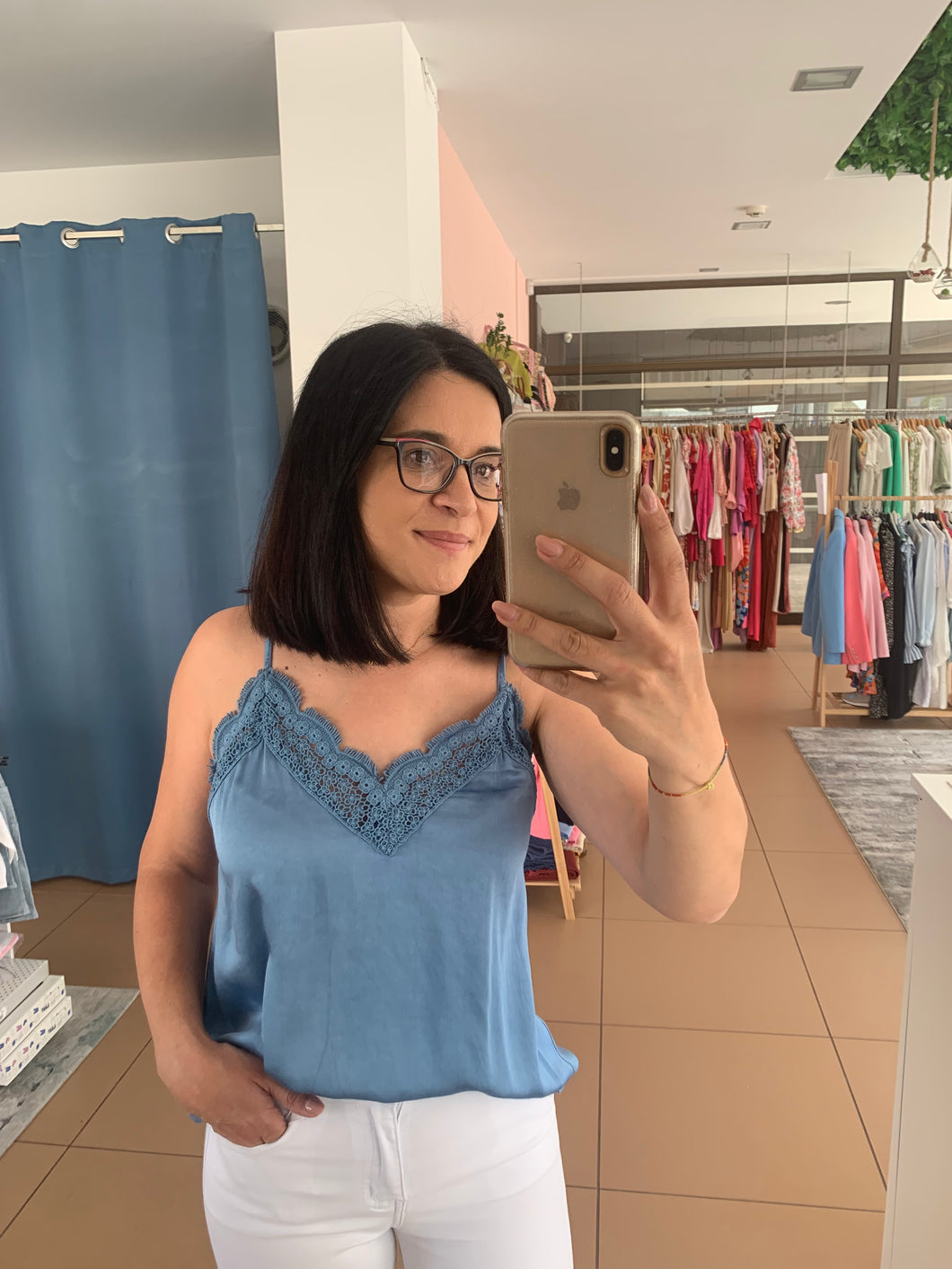 Top Acetinado