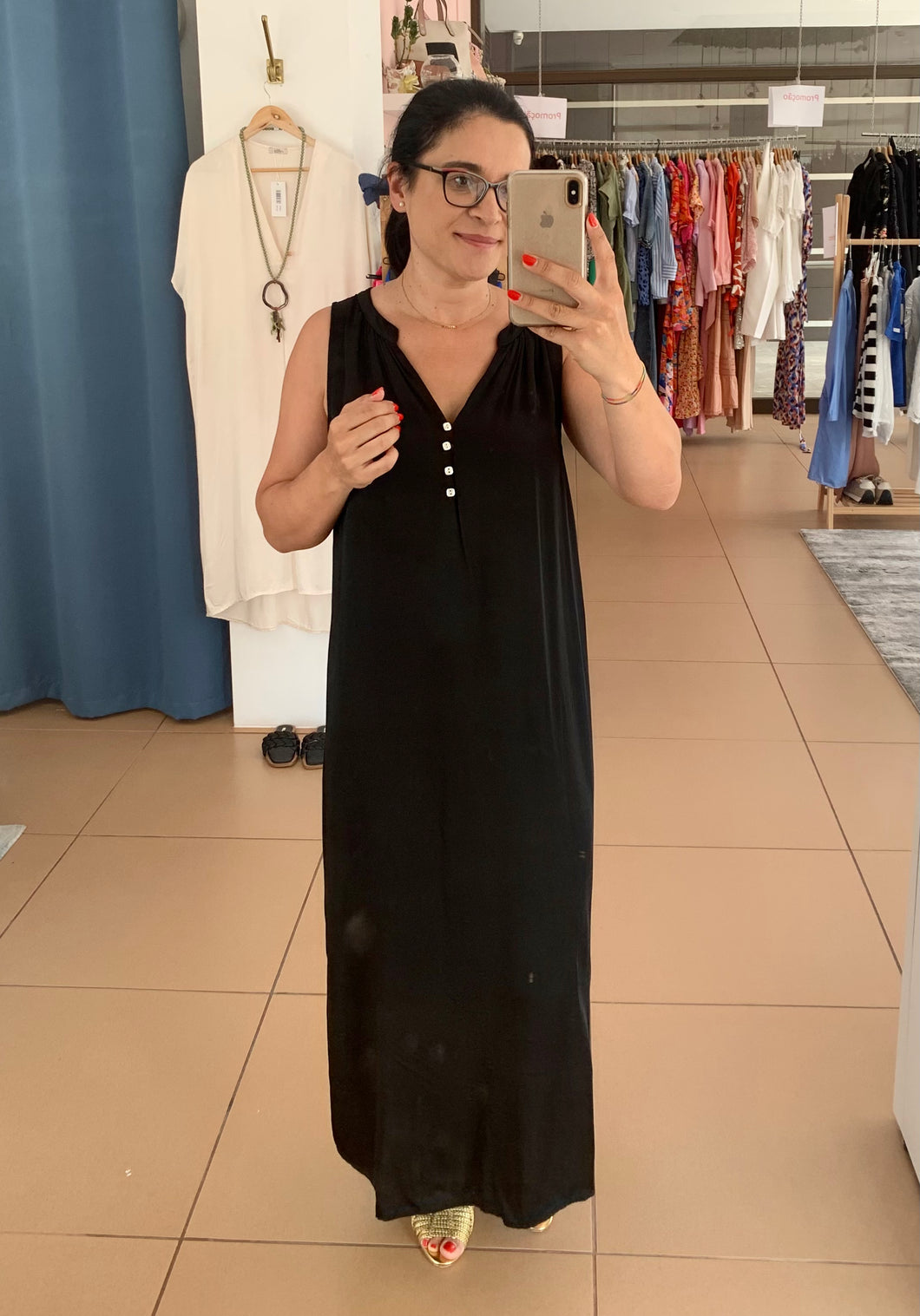 VESTIDO ACETINADO