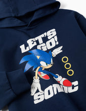 Carregar imagem no visualizador da galeria, Sweat azul marinho com estampado do Sonic, para memino
