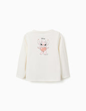 Carregar imagem no visualizador da galeria, T-shirt de manga comprida com estampado Stitch is Cute para menina, branco
