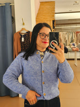 Carregar imagem no visualizador da galeria, Casaco Malha Azul
