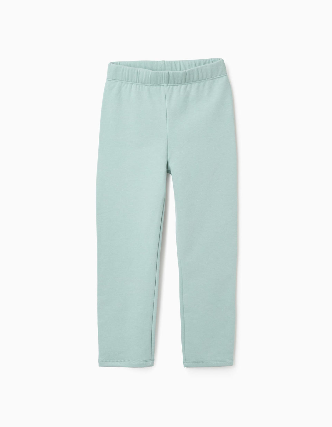 Leggings Cardadas para Menina, Verde Água Zippy