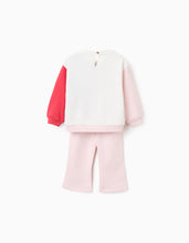 Carregar imagem no visualizador da galeria, Fato de Treino de Algodão com Colorblock para Bebé Menina &#39;Minnie&#39;, Rosa Zippy
