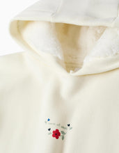 Carregar imagem no visualizador da galeria, Conjunto cardado com estampado floral para menina, branco/azul-marinho
