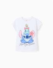 Carregar imagem no visualizador da galeria, T-shirt de algodão estampado Stitch
