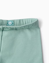 Carregar imagem no visualizador da galeria, Leggings Cardadas para Menina, Verde Água Zippy
