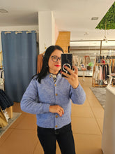 Carregar imagem no visualizador da galeria, Casaco Malha Azul
