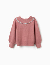 Carregar imagem no visualizador da galeria, Camisola em malha menina, rosa Zippy
