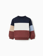 Carregar imagem no visualizador da galeria, Sweat de felpa colour block para bebé menino, multicolor
