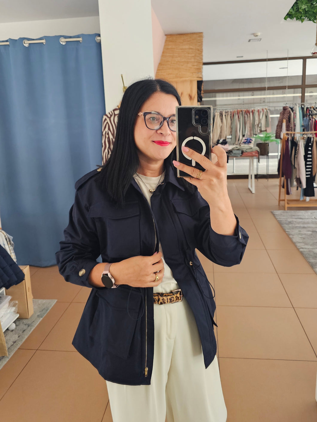 Parka Azul Marinho