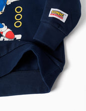 Carregar imagem no visualizador da galeria, Sweat azul marinho com estampado do Sonic, para memino
